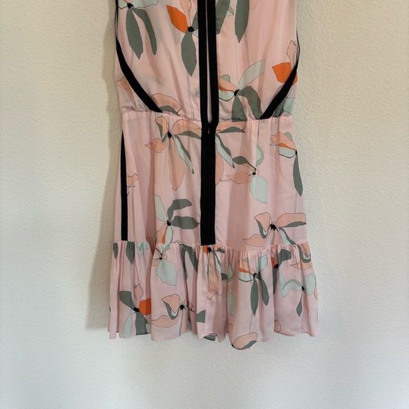 REISS Jacqueline Leaf Print Mini Dress - Picture 9 of 11